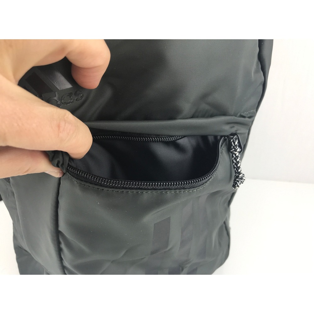 Adidas THE BRAND WITH‎ THREE STRIPES Backpack Army Green Polyester Bag RN 90288 - Picture 9 of 16